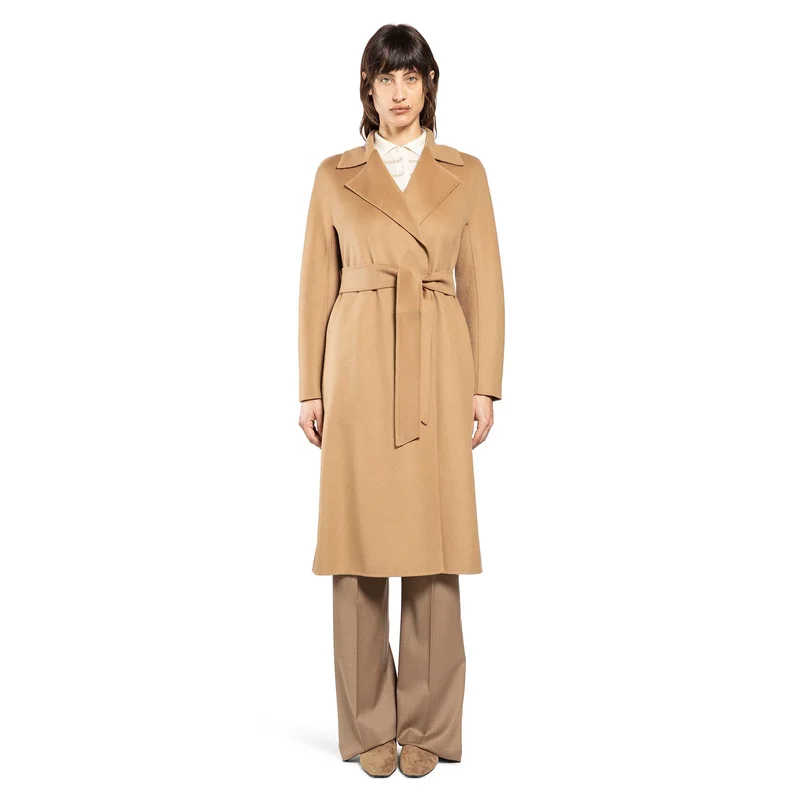 Wool Cashmere Silk Wrap Coat