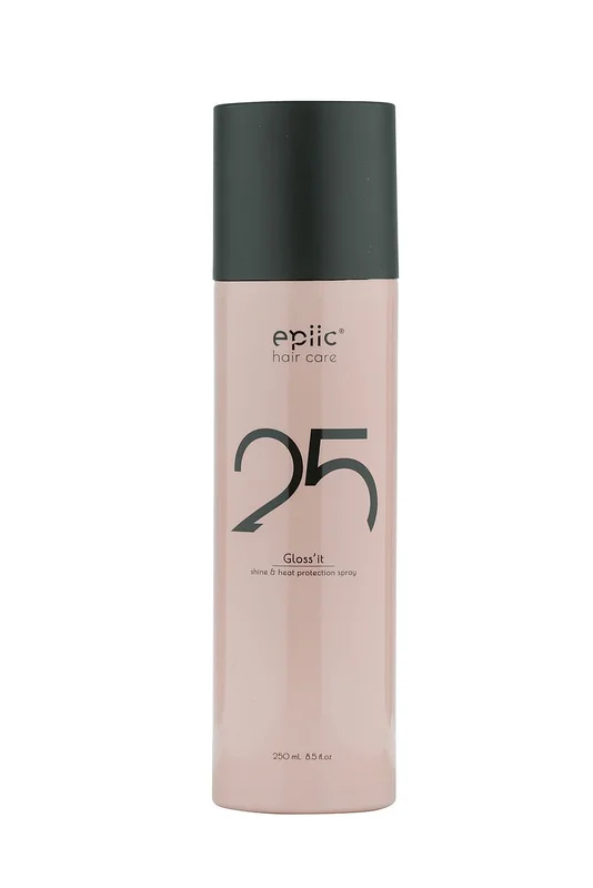 epiic hair care nr. 25 Gloss'it shine & heat protection spray 250 ml, Hår, Hårstyling, Heat Protection