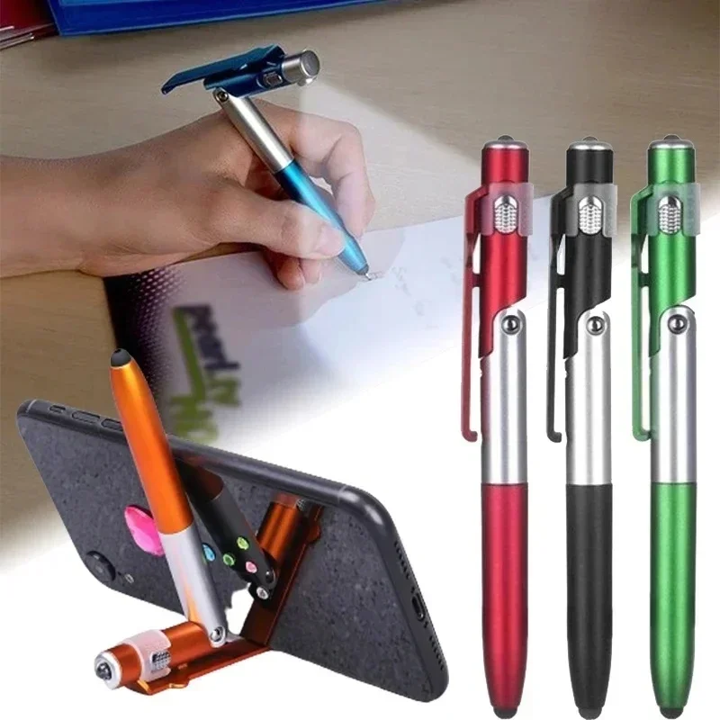 AliExpress - 4-in-1 multifunctionele balpen met LED-licht Opvouwbare telefoonhouder Nachtlezen Schrijfpotlood Kantoor School Student Briefpapier