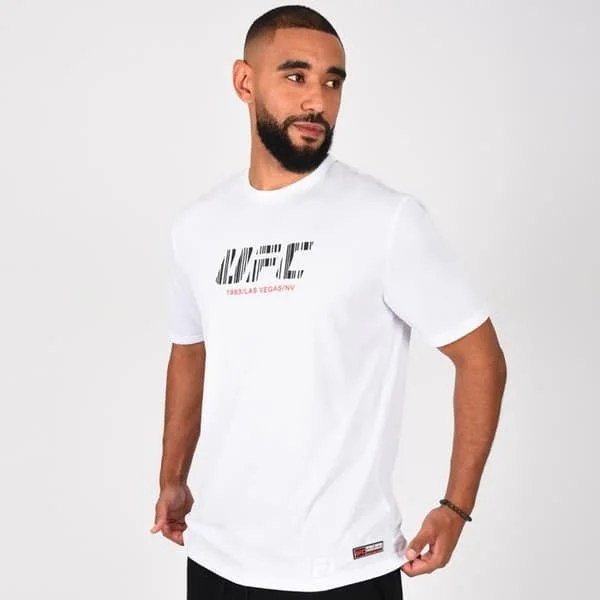 T-shirt UFC herr vit sport träning streetwear