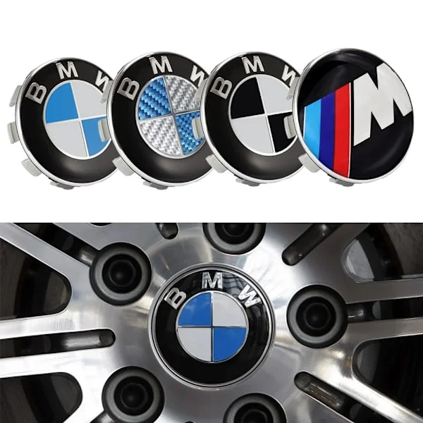 BMW Centrumkåpor / Hjulnav Bil Emblem - 4-Pack