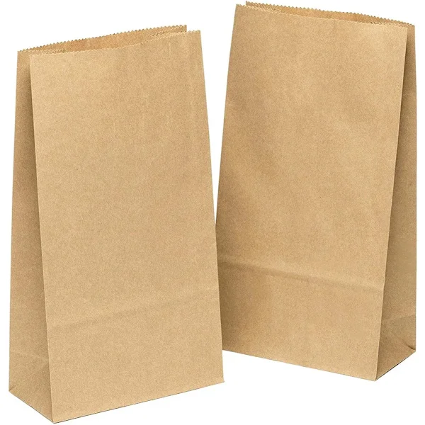 100 st bruna papperspåsar av kraftpapper, smörgåspåsar, bruna papperspåsar {EE}
