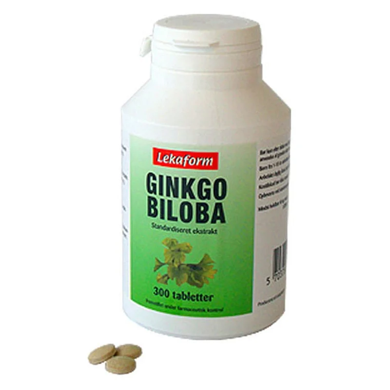 Lekaform Ginkgo Biloba 300 tabl., Helse & Madvarer, Ingredienser, Ginkgo Biloba