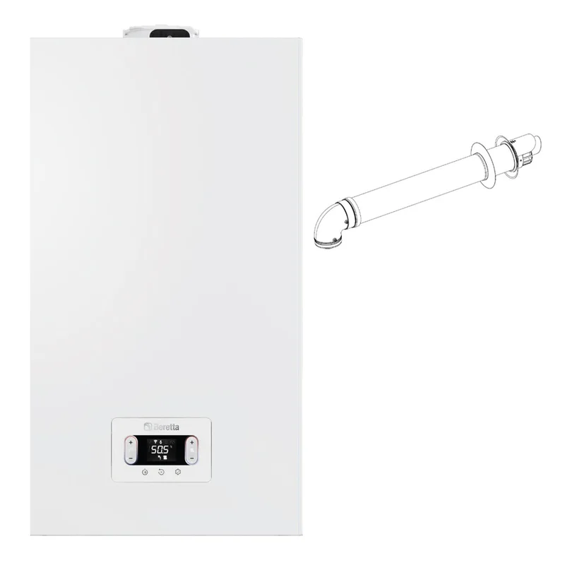 Caldaia a condensazione Beretta CIAO X 30C camera stagna 24 kW metano GPL con kit scarico fumi coassiale
