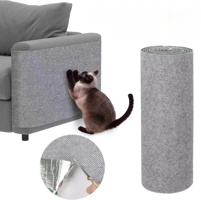 AliExpress - Zelfklevende kattenkrabmat Trimbaar kattentapijt Kat krabtapijt Hoekmuur Kat DIY Scratch Sofa Meubelbeschermer