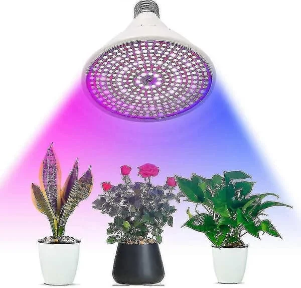 5-pak LED-plantelys til indendørs planter - Fuld spektrum lys havedekoration --Uki E27 80