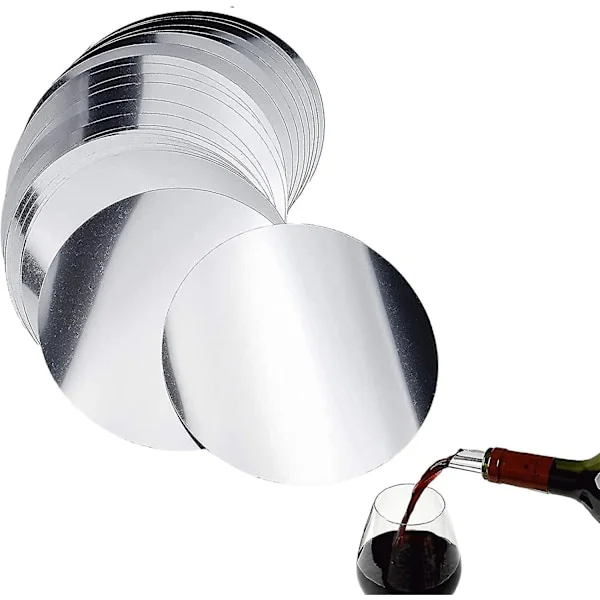 50 st Vin Hällpip Diskar Flexibla Droppstopp Vin Diskar Inga Droppar Droppstopp Och Hällpip Hem Bar Tillbehör För Vinflaskor Silver TY