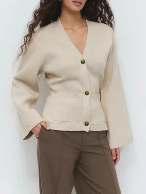 Kofta Gina knitted cotton cardigan