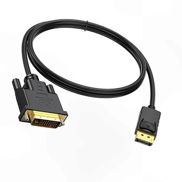 DVI till DisplayPort-adapterkabel för anslutning av stationär dator och projektor
