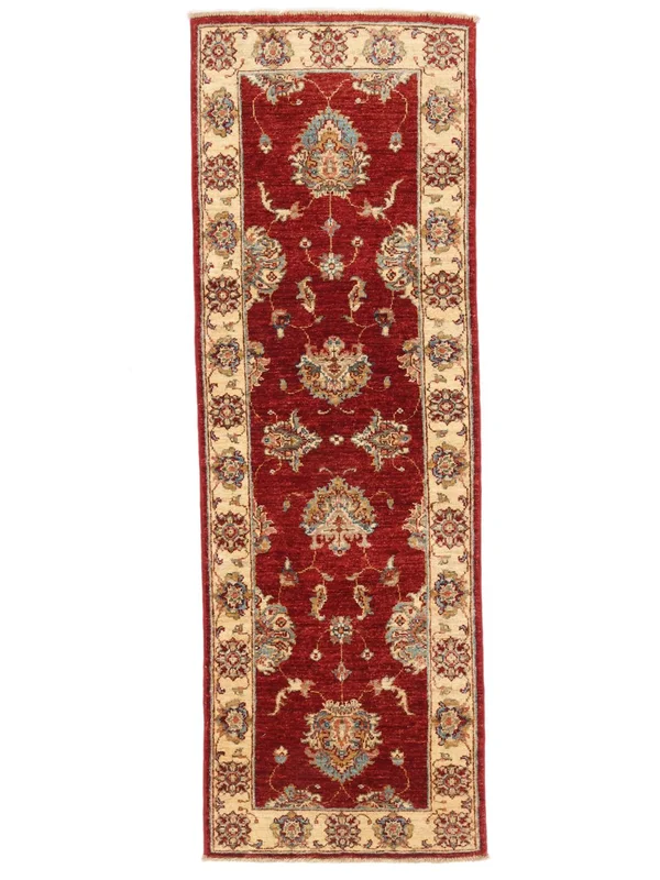 Ziegler Rug Oriental Runner Dark Red/Brown (Wool, )