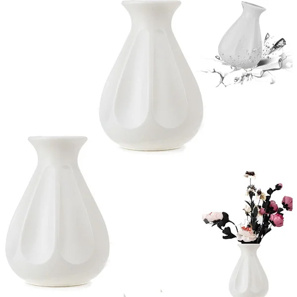 Vase - 2 pieces - Plant vase - Flower vase - Vase for dried flowers - Home decor for flowers and bouquets - Decorative accessories - Wedding ...