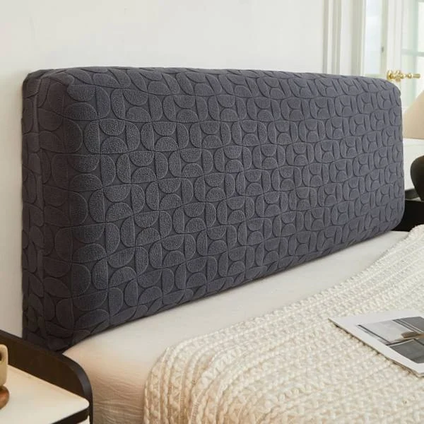 (13#,120cm) Stretch Headboard Cover, 160/140/180 Headboard Cover, Jacquard Fabric Headboard Cover, Elastic Headboard Protector, Solid Color