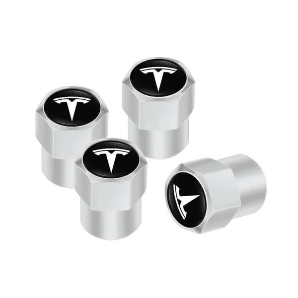 4 stk. Alloy Bil Ventilhætte Hjulventiler Støvdæksel Dæk Tilbehør Til Tesla Model 3 Model S Model X Model Y Cybertruck Roadster