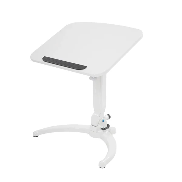 Mobil Stående Skrivbord, Justerbar Höjd, Platsbesparande Design, VIT