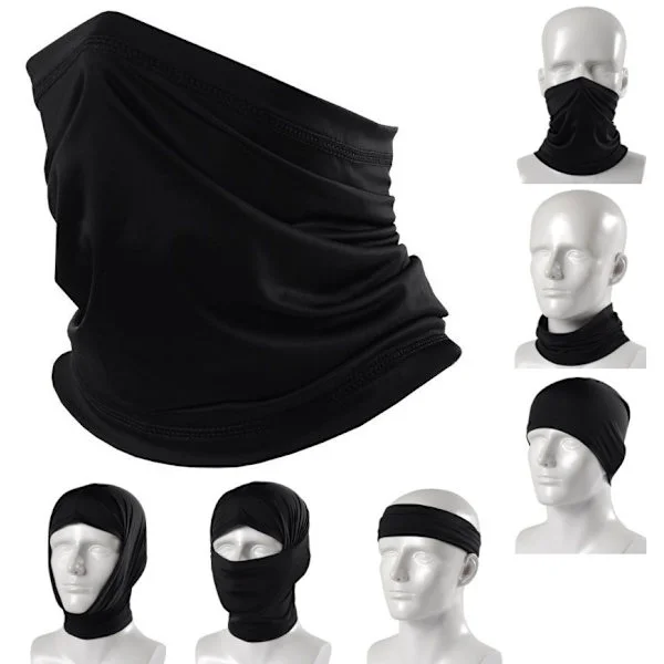 Halsvärmare / skidmask Svart (One-size) Black M