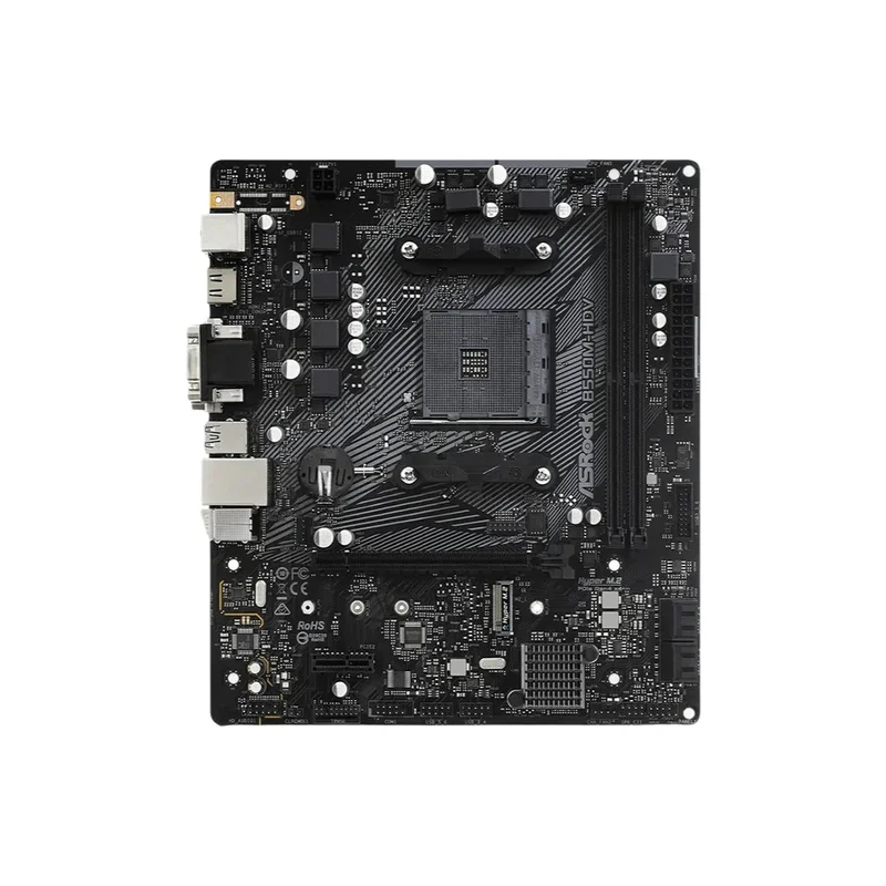 AliExpress - Carte mère ASRock B550M-HDV compatible avec les processeurs Ryzen 5 5600 5600G 5700X3D 5800X, DDR4 4733MHz, 128 Go, PCIe4.0 NVME M.2, 