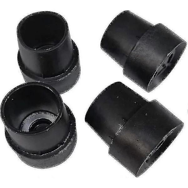 16-pack Trampoline Leg End Caps Non-slip Rubber Easy Installation - Strong Latex Trampoline Accessories For 1-inch Round Legs - Black