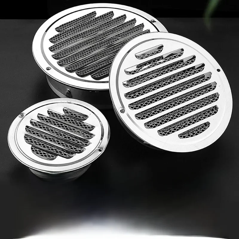 AliExpress - Grille de Ventilation ronde en acier inoxydable, 70-300mm, outil de Ventilation pour conduit mural extérieur, capot, outils de 
