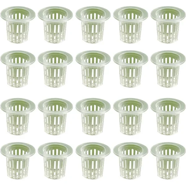 /EA/20 Stycken Hydroponisk Växtkorg, Hydroponisk Blomkruka, Hydroponisk Trädgårdsnätkruka, Lämplig för Hydroponisk Odling och Jordlös Odling på