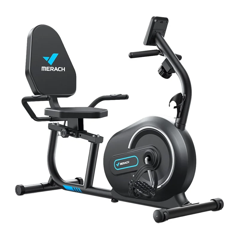 MERACH MR-S08B1-EU liggende ergometersykkel (svart)