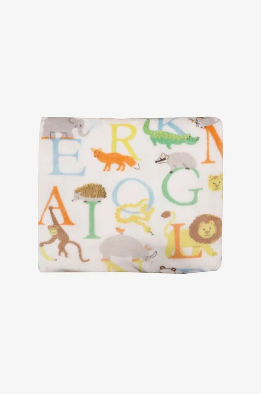 Redlunds - Abc pläd 130x150 - Vit - Barnfiltar - 130X150 - Från Homeroom