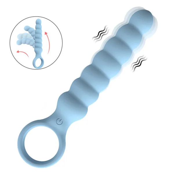10-växlad analvibrator analpärlor prostatamassage buttplugg stimulator USB-laddning sexleksaker för män kvinnor