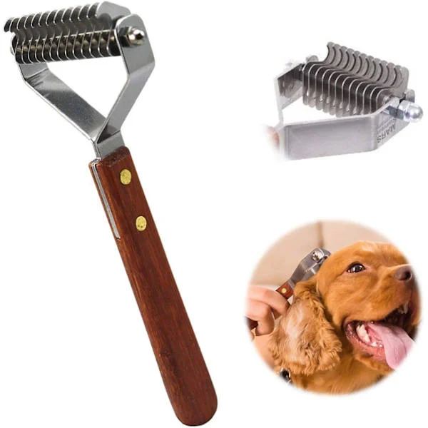 14-bladig Coat King Rake Husdjursunderullskratta, Professionell Husdjursutredningskam Trimningsverktyg för Hundar och Katter (6,2 cm)