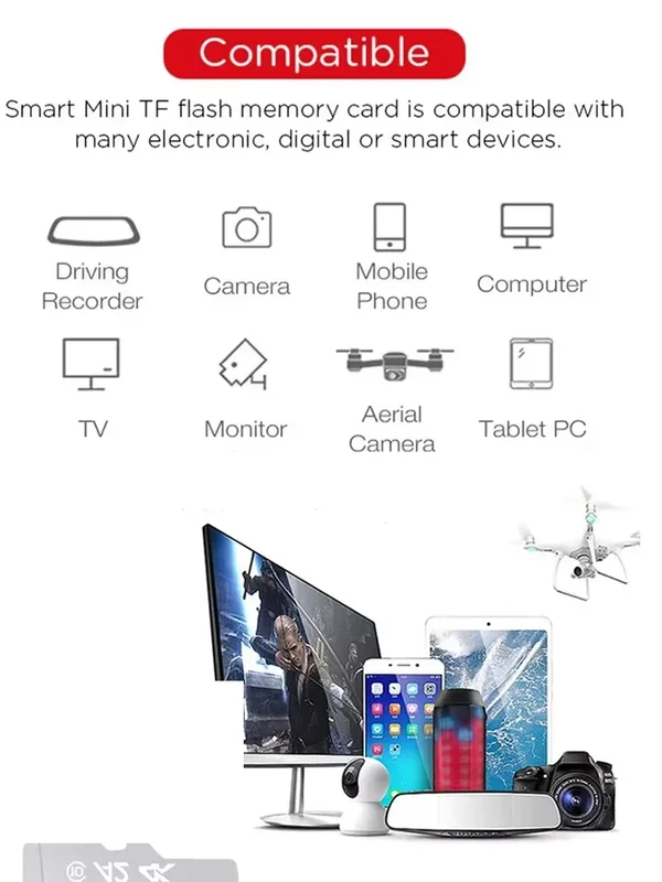 AliExpress - Carte mémoire Micro SD 128GB 32GB 64GB, carte Flash SD/TF 32 64 128GB classe 10, pour téléphone Xiaomi nintendo Switch
