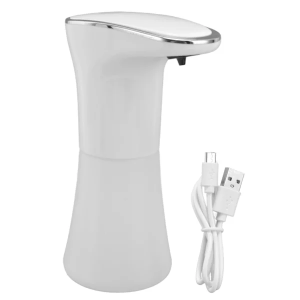 400ml Automatisk Tvåldispenser Beröringsfri USB Uppladdningsbar Smart Sensor Skum Tvålpump för Badrum Hotell[GKS] 0.4