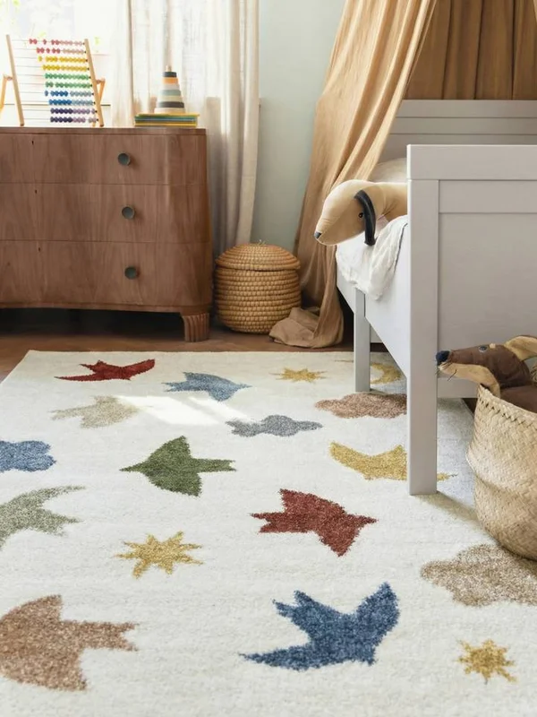 Birdie Kids Rug 160X230 Off White/Multicolor