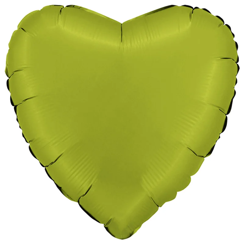 Folieballon Hjerte Satin Matcha Latte