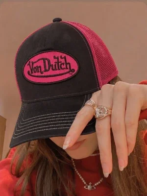Brun/rosa Von Dutch keps
