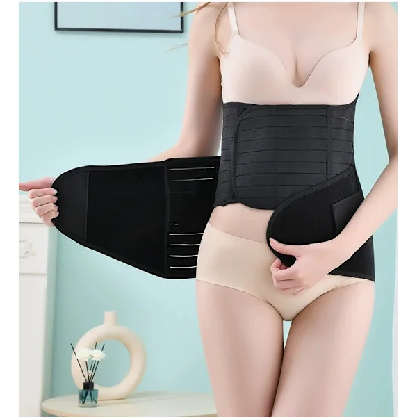 3-i-1 Støttebælte efter fødsel - Mavebånd til postnatal taljetræning - Shapewear til kvinder - Formende bånd efter graviditet