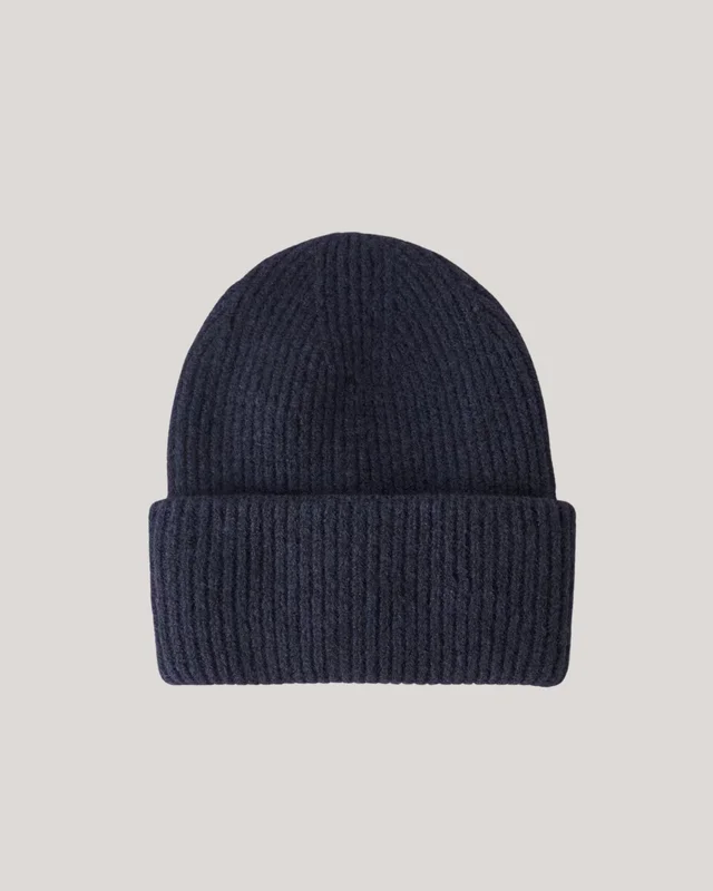 Gina Tricot Young Y rib beanie Niebieski Czapki Dziewczyna - Kids Brand Store