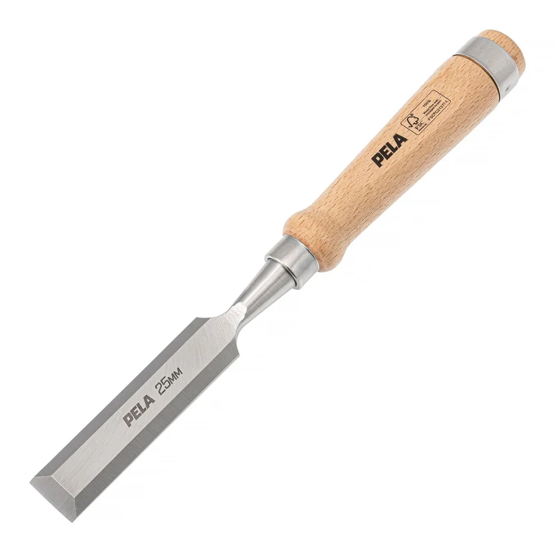 PELA 548295 Stämjärn med trähandtag 25 mm, Handverktyg