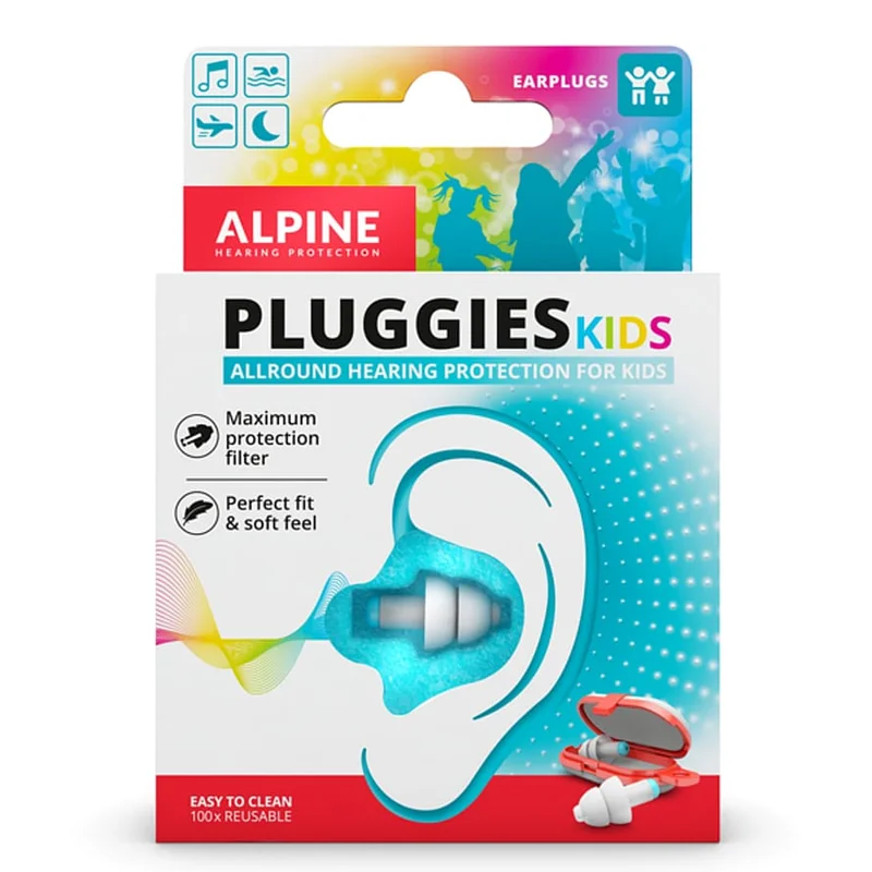 Alpine Hearing Protection Ørepropper Pluggies Kids / Børn 2 stk, Medicin & Pleje, Ører, Ørepropper