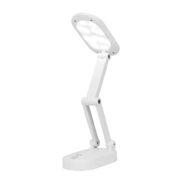 Vit Lampa Mini Lampa Vikbar & Bärbar, Uppladdningsbar Lampa Trådlös Lampa Bärbar Lampa, Dimbar Batteridriven Lampa Bärbar Lampa, Batteri