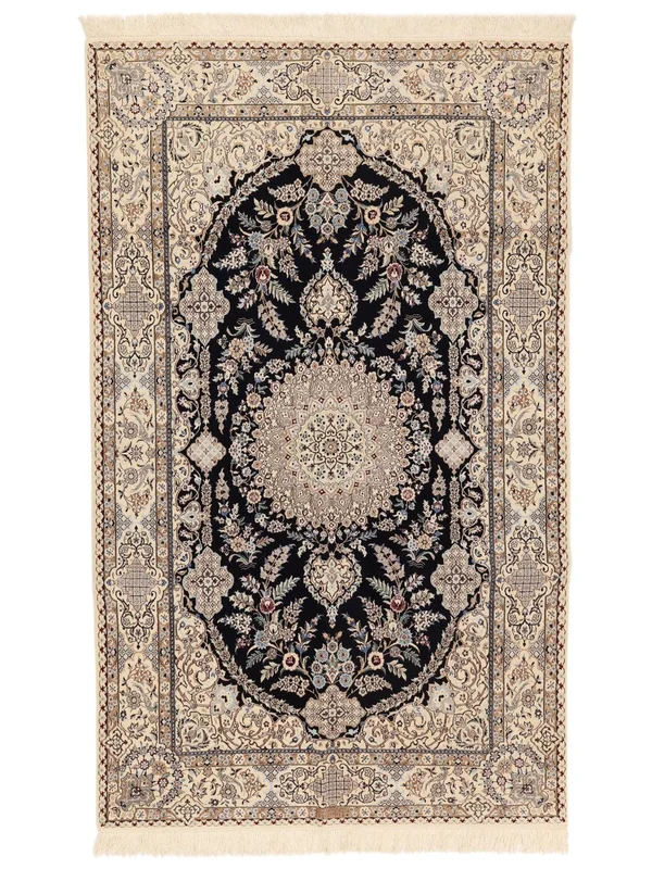 Annodato A Mano Nain 6La Habibian Tappeto 150X250 Orientale Di Lana Marrone/Arancione Piccolo