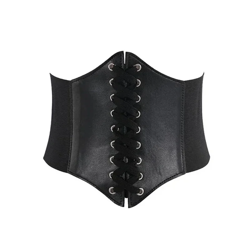 AliExpress - Frauen Korsett Gürtel Gothic Mode PU Leder Weibliche Spitze-up Korsett Gürtel Abnehmen Taille Vintage Korsett Schwarz Breiten gürtel für 