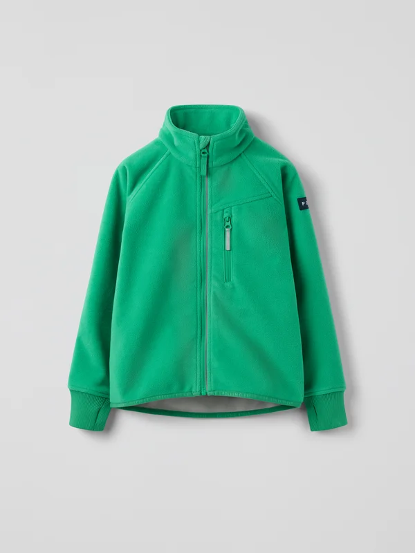 Polarn O. Pyret - Windproof fleece jacket - green - Size: 80 - Children's clothing 9-12 Months