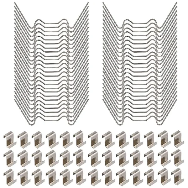 100 Pcs Greenhouse Repair Kit, Stainless Steel Greenhouse Glass Panel
