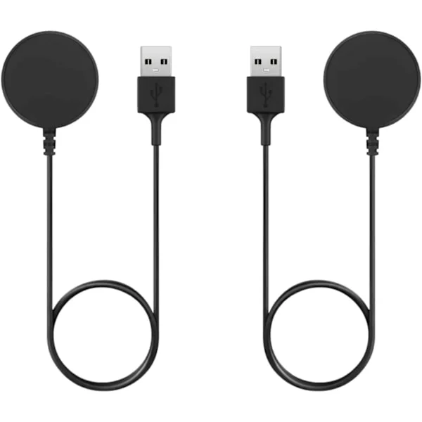 [2-pakning, 1 meter] Lader for Samsung Galaxy Watch 7/6/6 Classic/5/5 Pro/Ultra/FE, Galaxy Watch 4/3/Active 2/Active Lader Hurtiglading{EE}