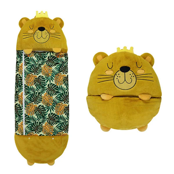 sovepose, tiger 2 i 1 anti-spark tegneserie tæppe (135×50 cm)