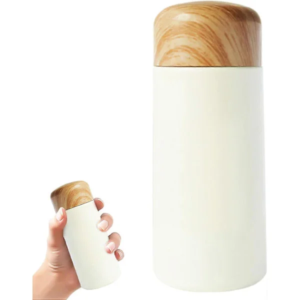 150ML Liten Termosflaska för Mjölk Kaffe Te, Mini Termosflaska för Varma Kalla Drycker, Liten Vattenflaska av 304 Rostfritt Stål, Portabel 