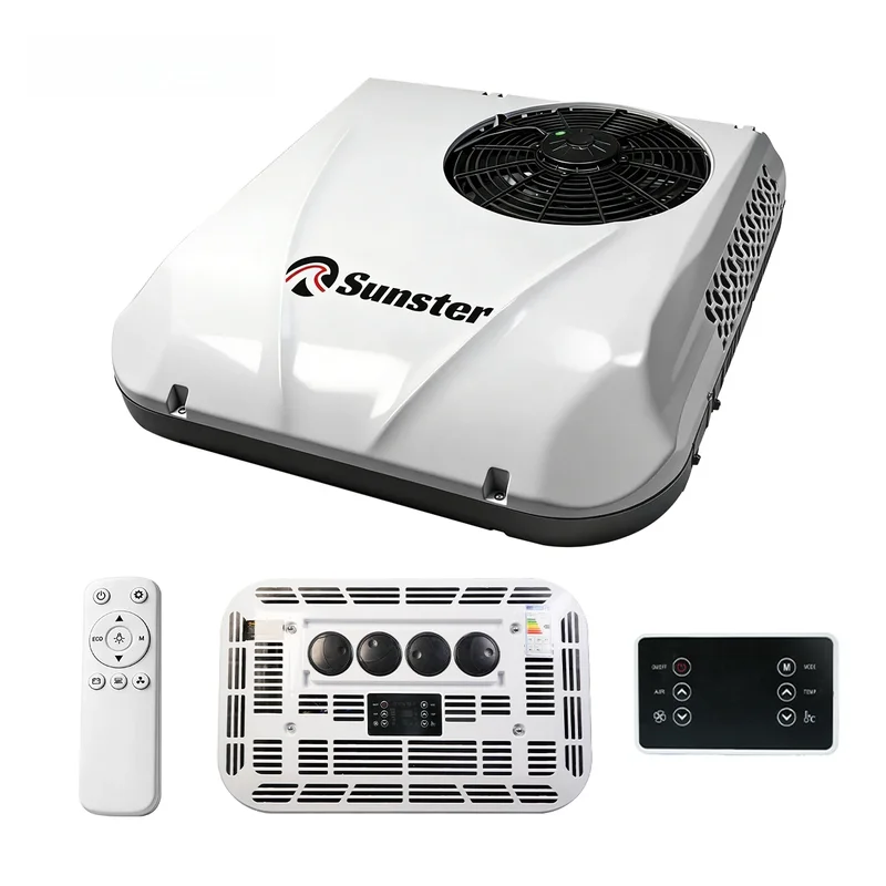 AliExpress - Sunster 12V/24V Dakairco Elektrische Parkeer Airco met Laag Geluidsniveau/Snelle Koeling Dak AC Unit Systeem voor Trucks Caravans Bussen