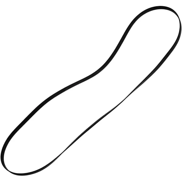 Gummi ersättningsrem för skivspelare svart 49 cm hållbar drivrem med hög prestanda grammofon och inspelningstillbehör -