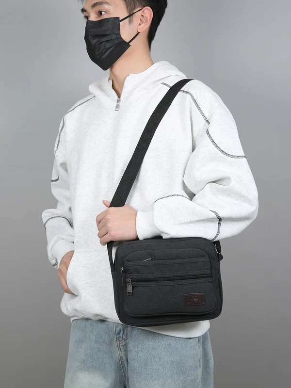 AliExpress - Sac banane en toile pour homme – Sac banane d'extérieur grande capacité avec poche pour téléphone pour la course, la randonnée et les 