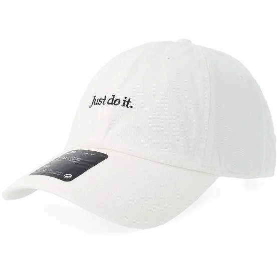 Nike - Blanc unconstructed Casquette - Club Just Do It White Dad Cap @ Hatstore