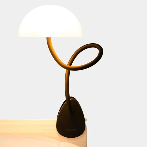 Black Small Clip Lamp for Bed, Reading Lamp for Children's Room, Desk Lamp, Headboard Lighting, Multicolor LED with Adapter