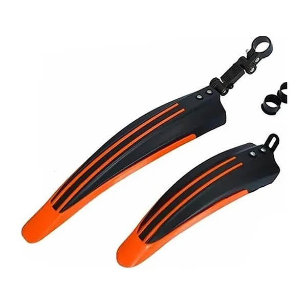 2 STK cykel forskærm og bagskærm Orange PP mountainbike skærm udskiftning til cykling